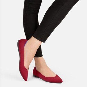 Rothy's The Point Slip On Flats in Red Size 7